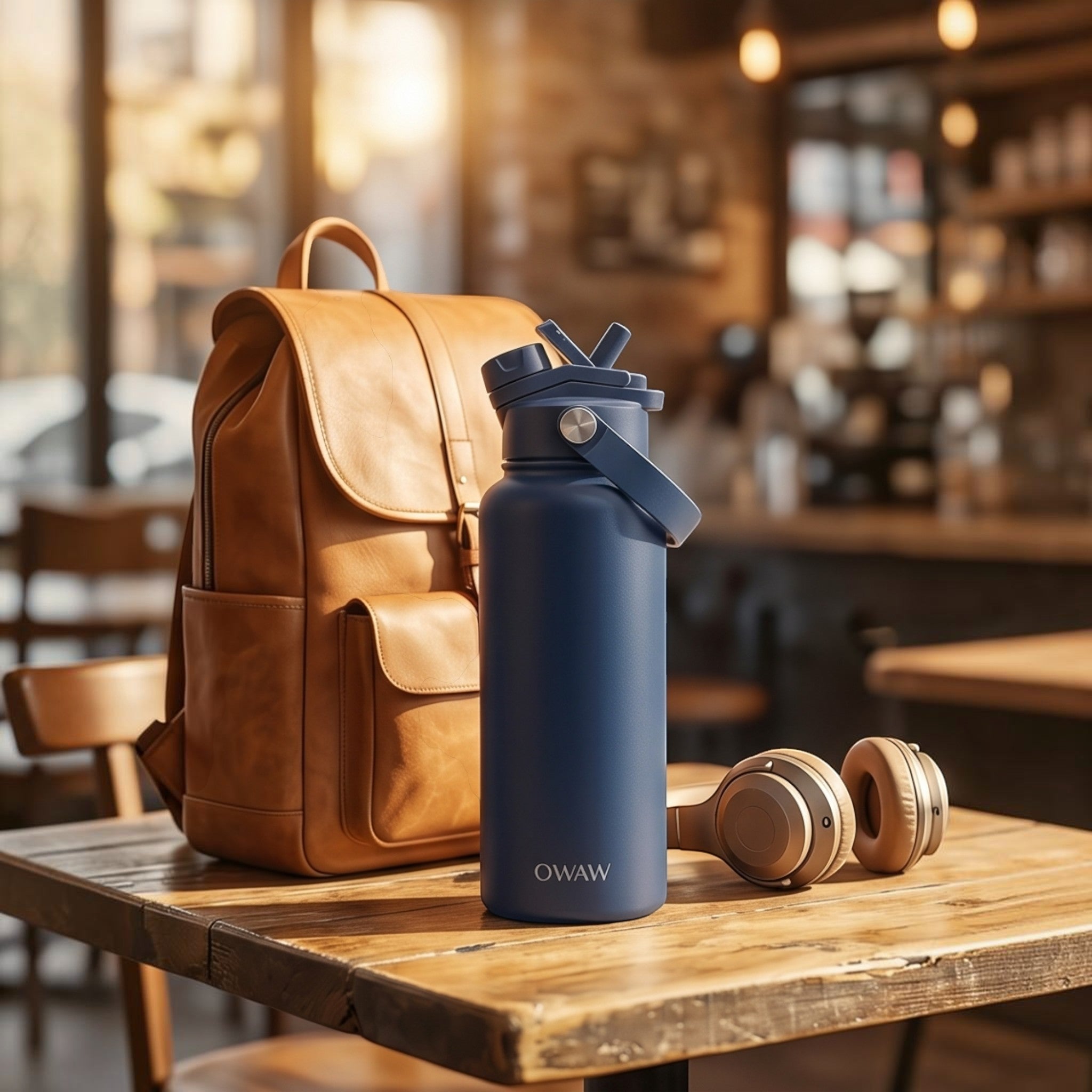 OWAW 32oz Bottle - Matte Navy