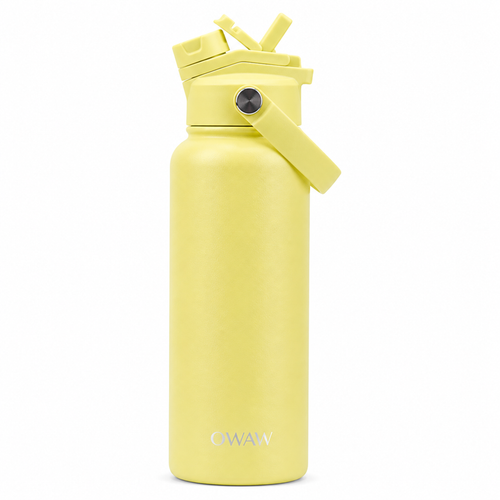 OWAW Nomade 32oz insulated water bottle in Citrus