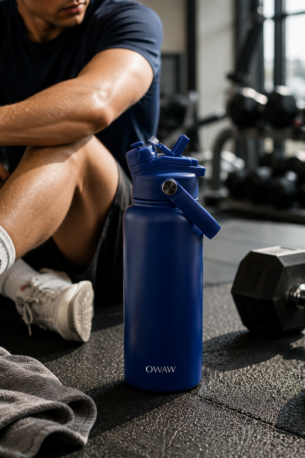OWAW 32 oz Bottle – Matte Navy
