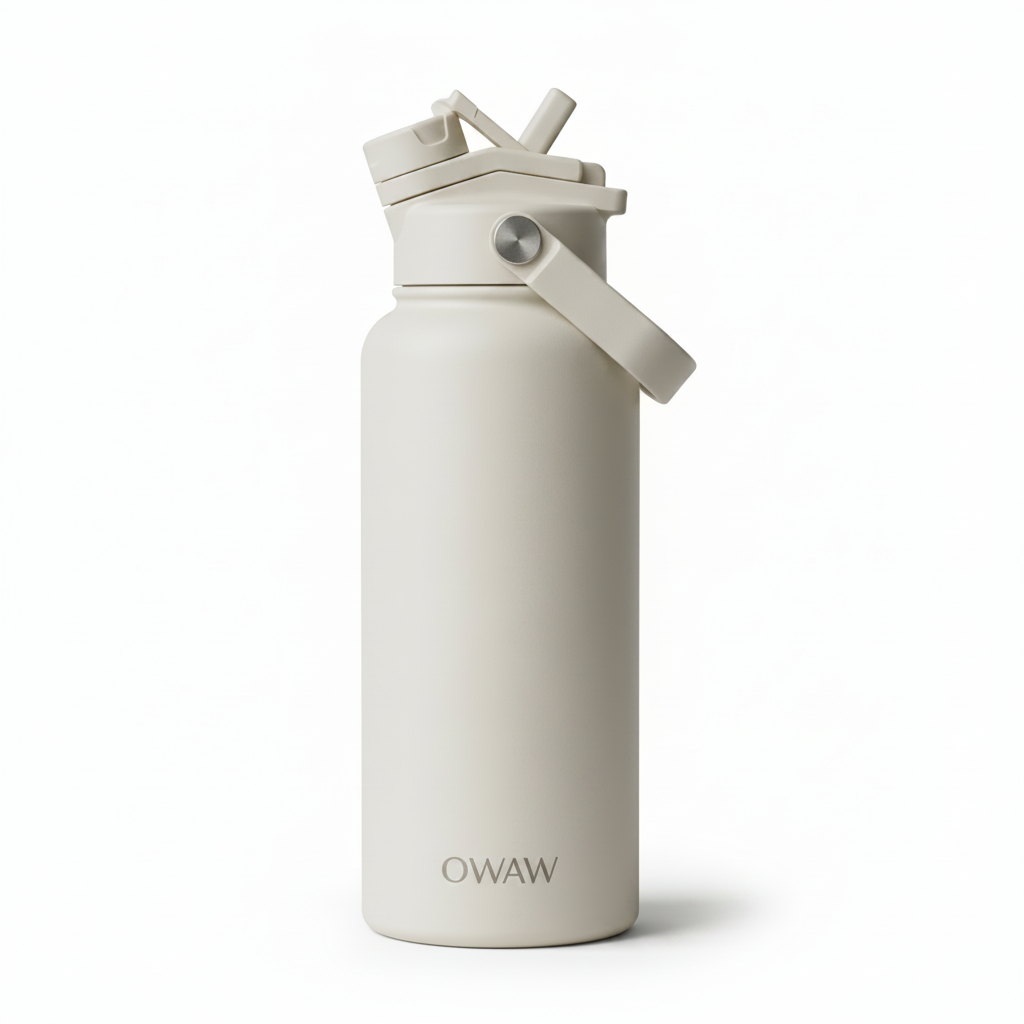 OWAW Bouteille 32 oz – Blanc Crème