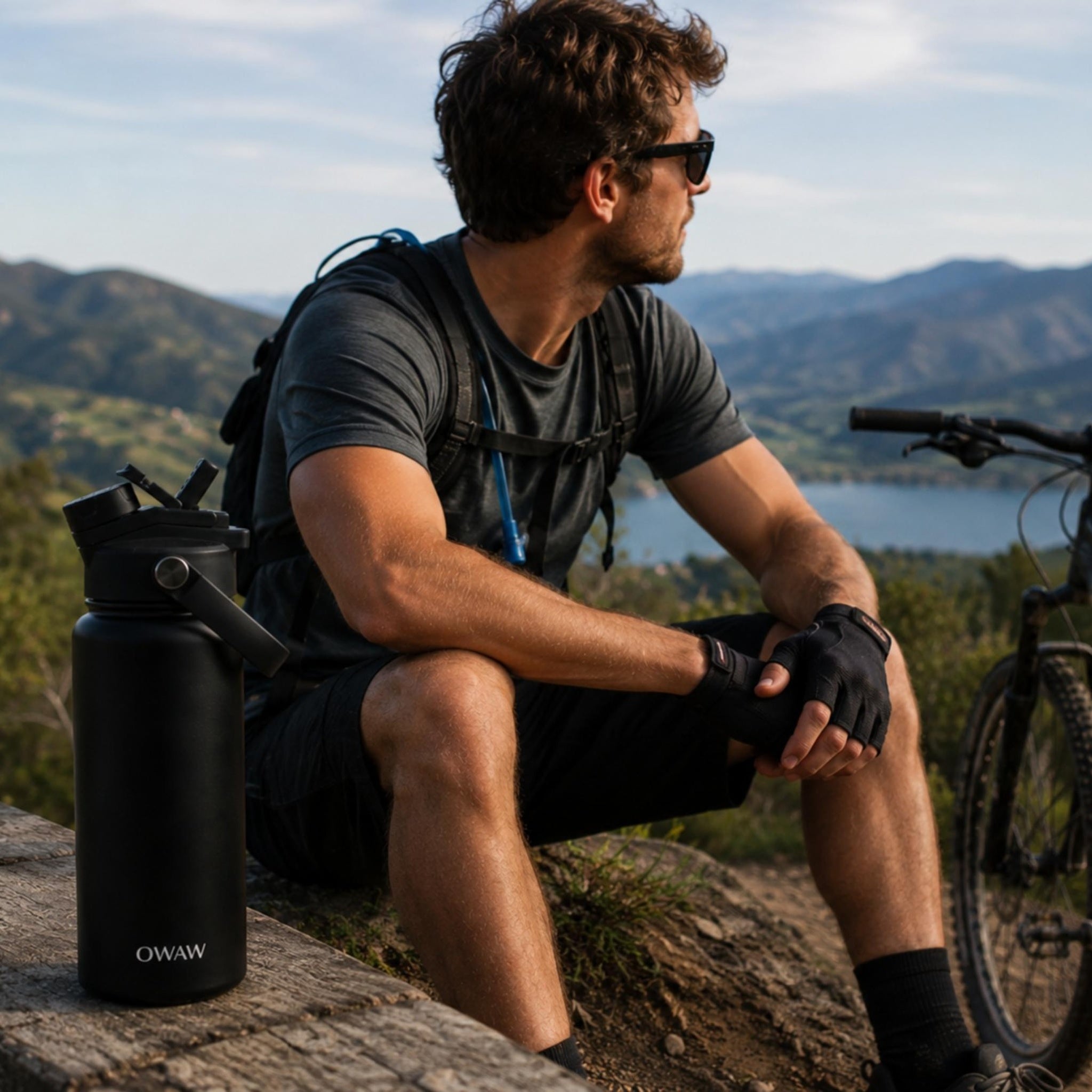 OWAW 32 oz Bottle – Matte Black