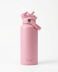 Gourde OWAW de 32 oz rose avec paille intégrée, design minimaliste et finition élégante pour un usage quotidien.