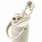 OWAW Nomade leak-proof 2-in-1 lid in Cream White with flip straw and wide chug spout