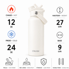 OWAW Nomade 32 oz insulated water bottle with straw: features and specifications