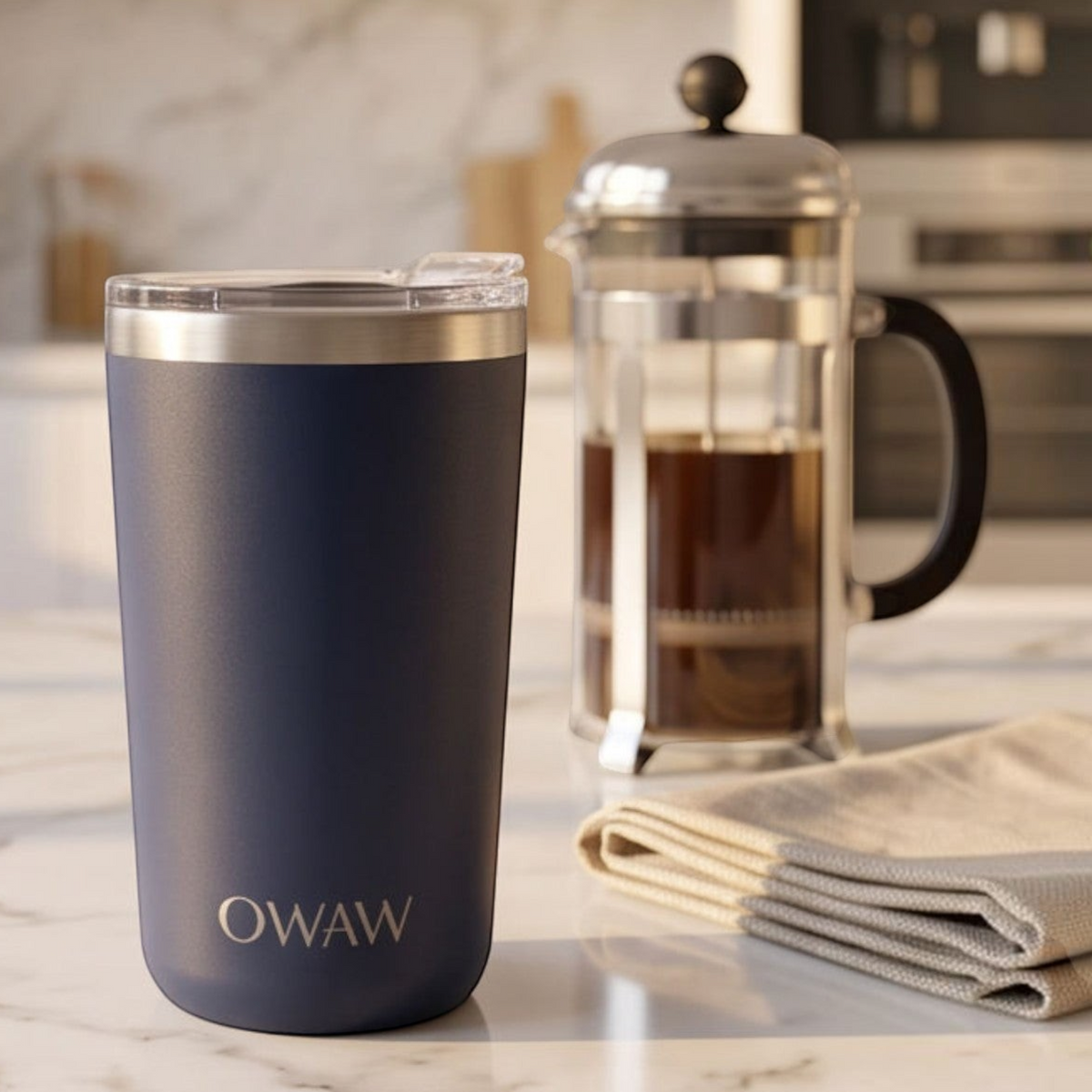Tasse à café isolée OWAW Pause Marine au quotidien