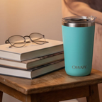 Tasse à café isolée OWAW Pause Turquoise au quotidien
