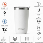 Gobelet isotherme à café OWAW Pause 20 oz : caractéristiques et spécifications